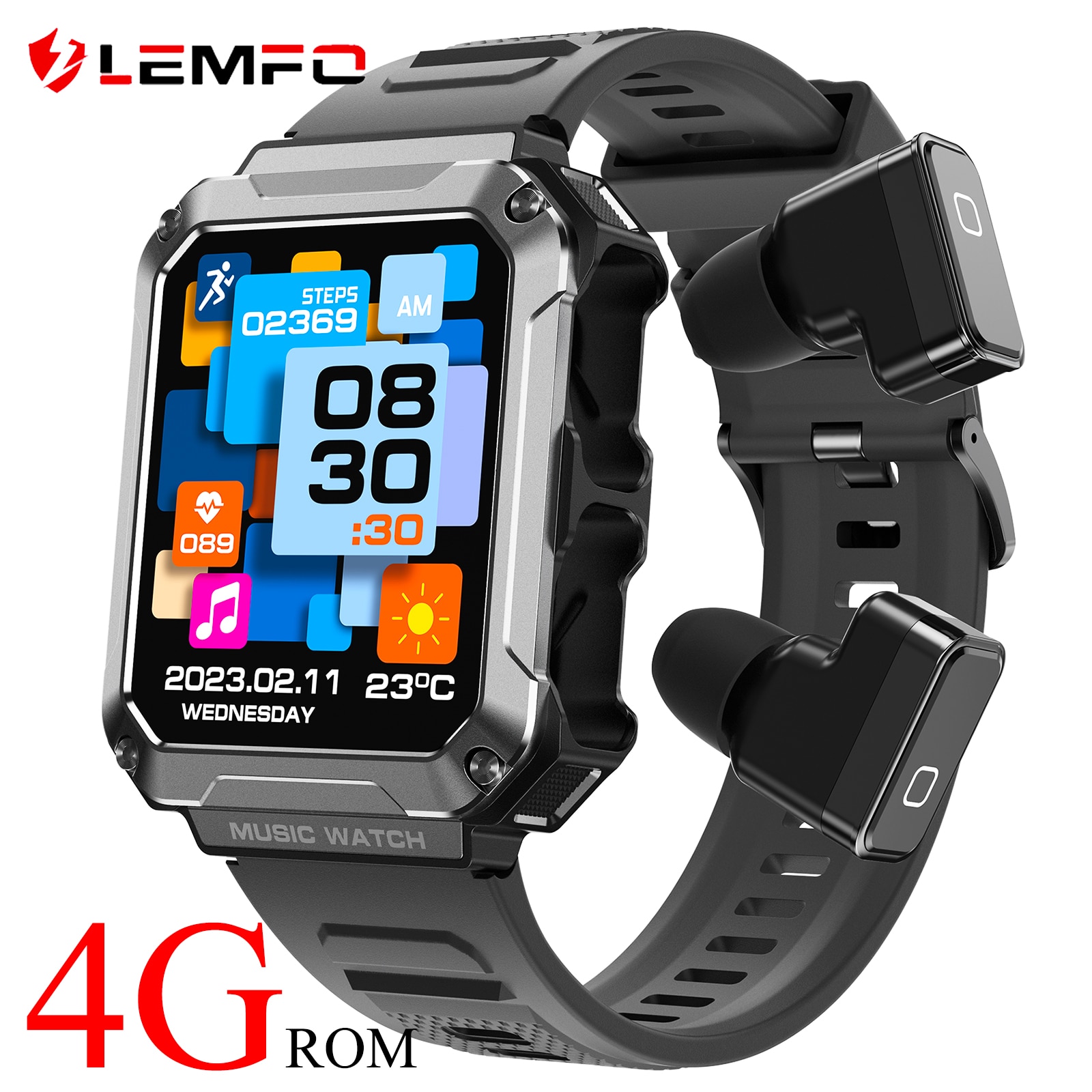 LEMFO  Ʈ ġ, 4G ROM,   , ͸  5 , 1.96 ġ HD 100 +  , ǰ